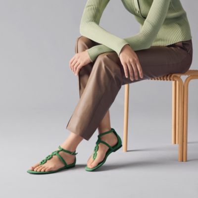 グリーン - レディス サンダル＆レザーサンダル | Hermès - エルメス